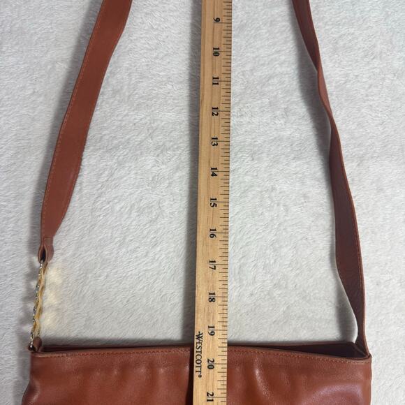 Paloma Picasso Vintage Tan/Brown Leather Bucket Shoulder Bag - Made in Italy - Picture 11 of 11